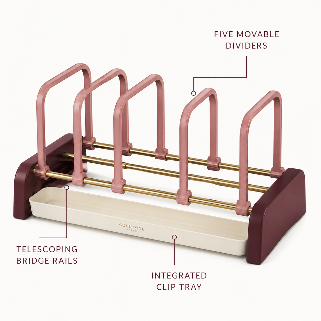 PaperBridge Adjustable File Sorter