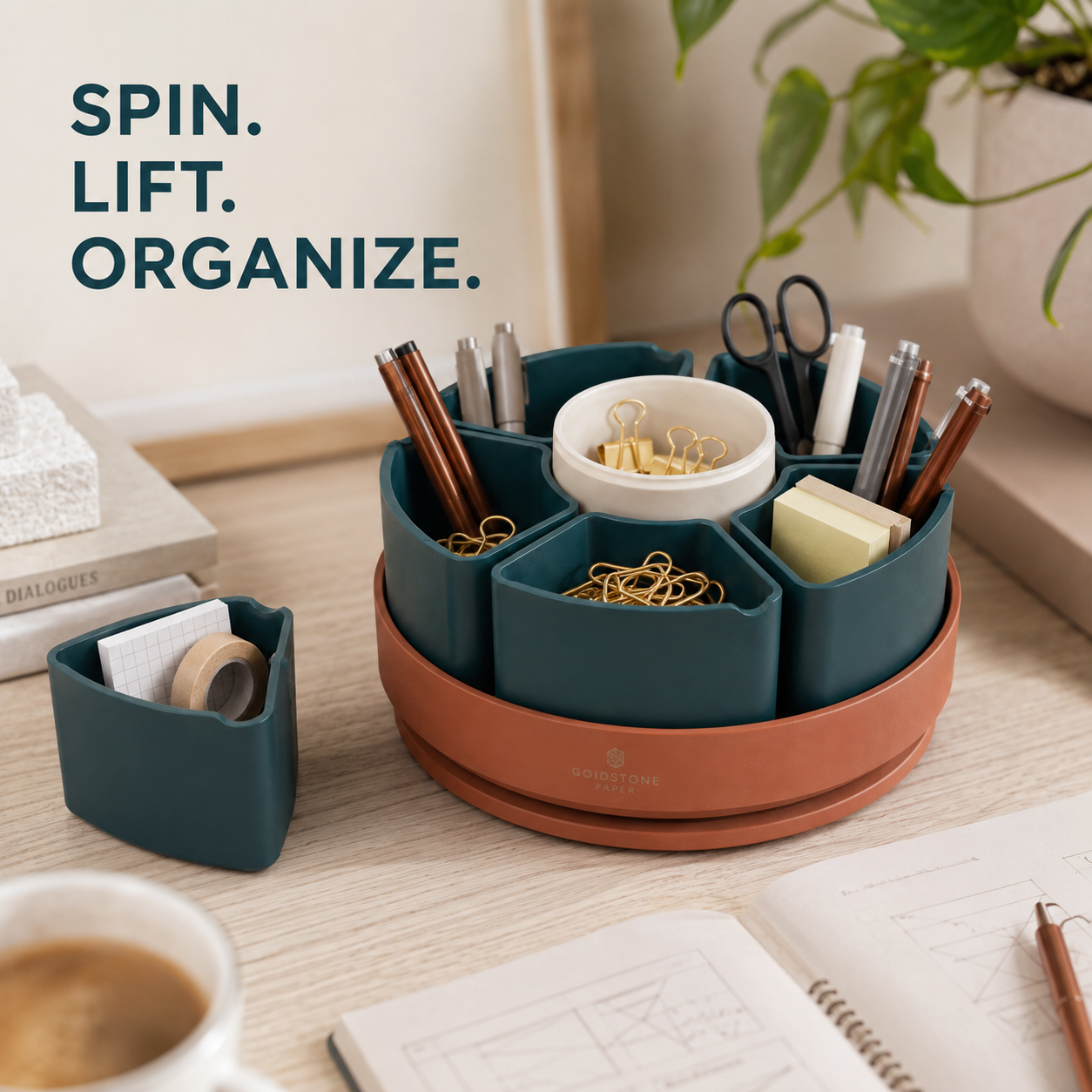 NestSpin Removable-Pod Organizer