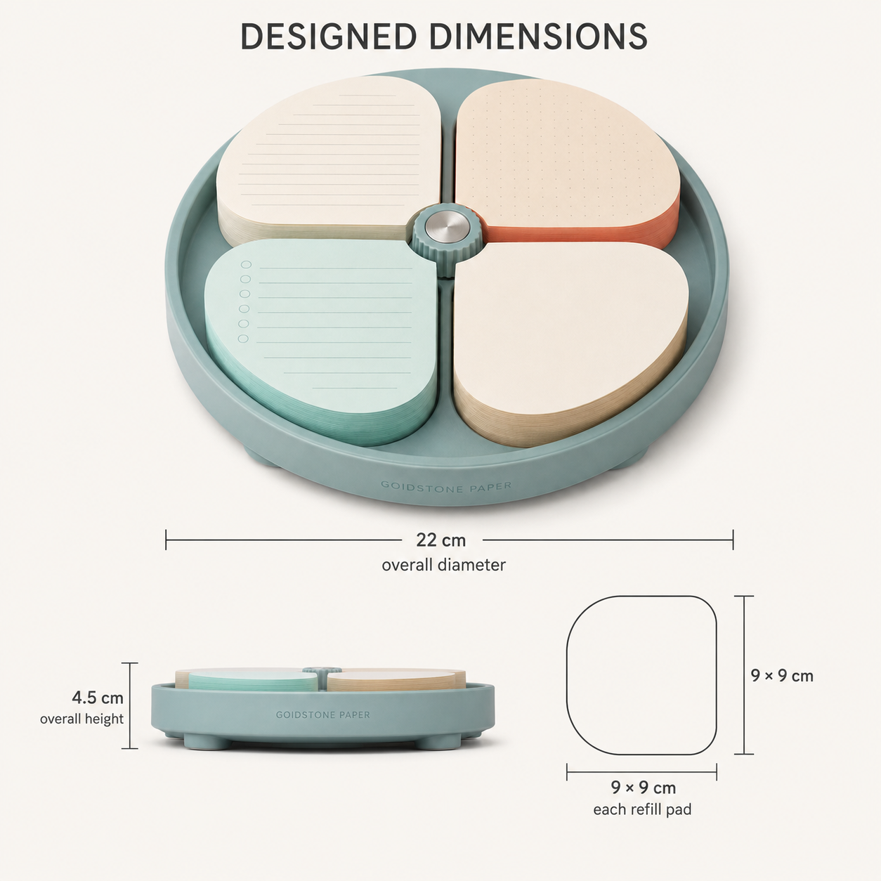 TearCurve Rotating Note Pad