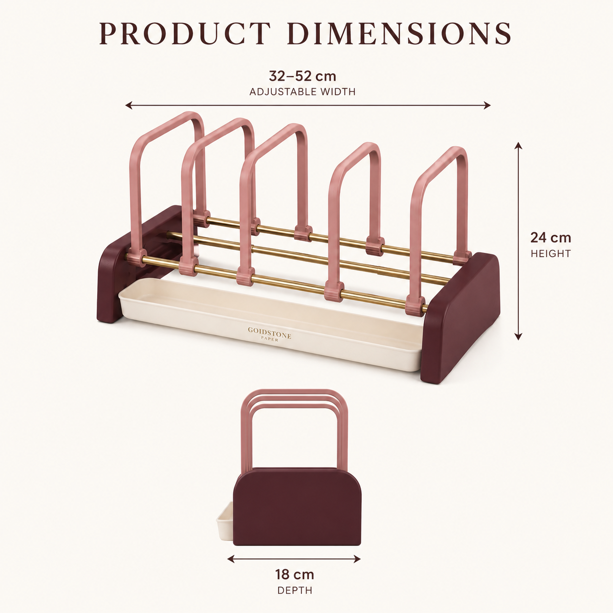 PaperBridge Adjustable File Sorter